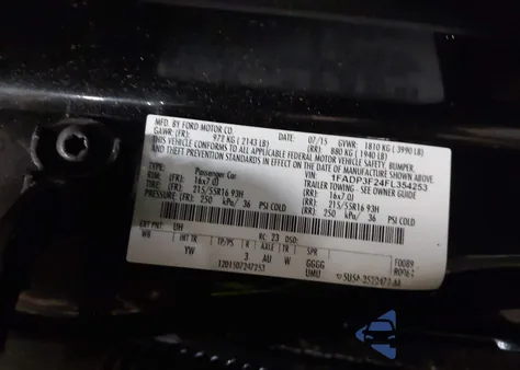 2015 Ford Focus Se z USA, uszkodzony, nr VIN 1FADP3F24FL354253